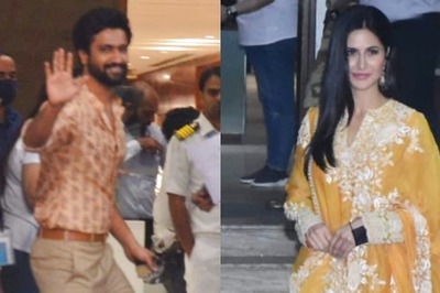 Katrina Kaif Glows in Sharara While Vicky Kaushal Greets Paps As They Head to Jaipur for Wedding | Pics