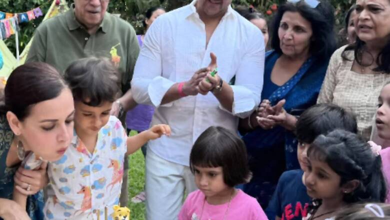 Inside Dia Mirza’s Son Avyaan Azaad’s Jungle-Themed 3rd Birthday Bash