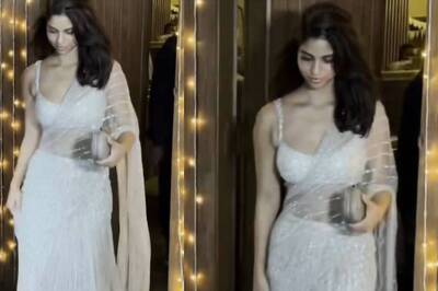 Suhana Khan, In White Saree, Is The Most Stunning Guest At Alanna Panday's Sangeet