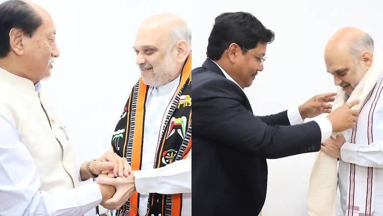 New CMs of Meghalaya, Nagaland Meet Home Minister Amit Shah