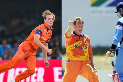 Bas de Leede Gets Rohit Sharma's Wicket, Overtakes Father Tim as Netherlands' Leading Wicket-taker in World Cup | WATCH