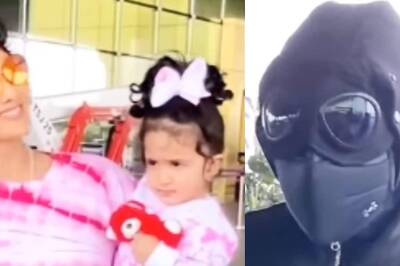 Raj Kundra Hides Face Yet Again At The Airport With Shilpa Shetty, Fan Asks 'Kanye Is That You?'