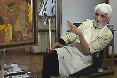 MF Husain's last paintings go on display in London