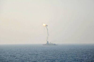 BrahMos missile test-fired from new naval ship, hits target
