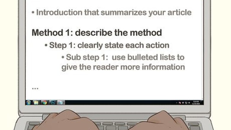 How to Write a How To Article