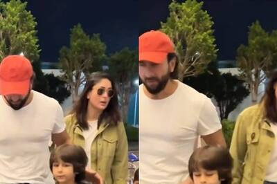 Kareena Kapoor, Saif Ali Khan Twin In White, Get Papped With Sons Taimur And Jeh At Airport; Watch