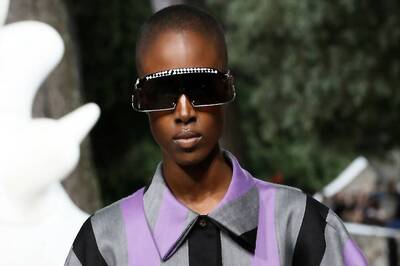 Louis Vuitton Resort 2019: Sneaker Boots, Mask-like Sunnies and a Riot of Prints Rule the Runway