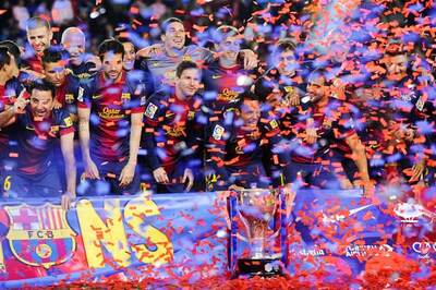 Barcelona toast title with 2-1 win over Valladolid
