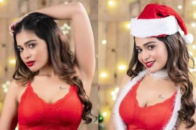 Actress Dharsha Gupta’s Sensual Christmas Outfit Sets Internet on Fire; See Pics