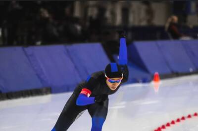 Shruti Kotwal Breaks National Record at Start of Ice Speed Skating Season in USA