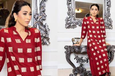 With a Red Kurta Suit, Karisma Kapoor Tops the Ethnic Charts and Leaves Fans Drooling