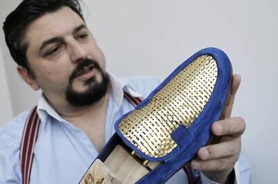 Gilt-y Pleasure: Italian Artisan Crafts 24-Carat Gold Shoes