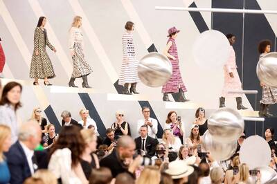 A Casual Side of haute couture on Paris runway for Chanel