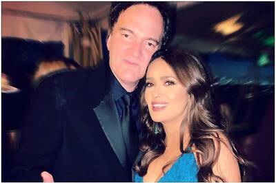 Salma Hayek Reunites with Quentin Tarantino After His Success at the Golden Globes