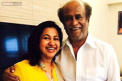 Snapshot: Actress Radikaa Sarathkumar takes her kids to meet Rajinikanth; shares experience on Twitter