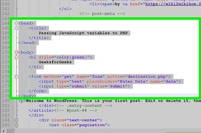 How to Pass Variables from Javascript to PHP
