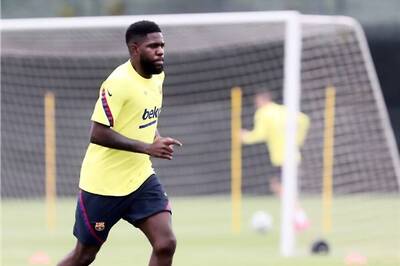 Samuel Umtiti Suffers Calf Knock in Second Barcelona Training Session
