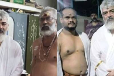 Ahead of AK 62 Shoot, Ajith Kumar Visits Temple in Kerala, Wears Traditional Veshti-Mundu, See Pics