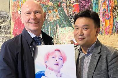 BTS: Jimin's Dad Hosts Norwegian Ambassador To SK At His Busan Cafe, ARMYs Say Mochi Is His Replica