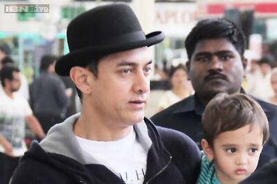 Attending to daddy duties? Aamir Khan spotted with son Azad
