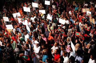 Maldives Police Arrest 139 Opposition Protesters Under Emergency Rule