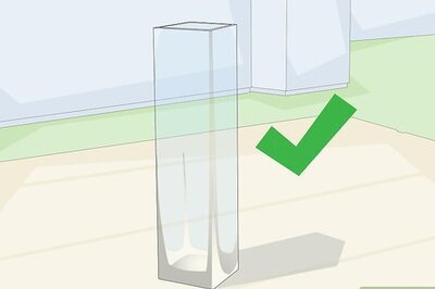 How to Make a Frosted Vase with a Rubber Band