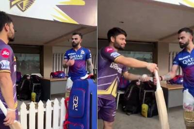 'Nahi Chahiye... Teri Wajah jo Meri Haalat Hoti Hai': Kohli Reacts as Rinku Singh Sheepishly Asks for Another Bat