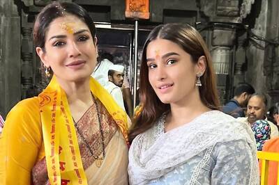 In Pics: Raveena Tandon And Daughter Rasha Thadani At Bhimashankar Temple