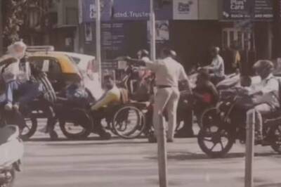 WATCH: Mumbai Cop Helps Specially-abled People Cross Busy Road, Internet Lauds Gesture