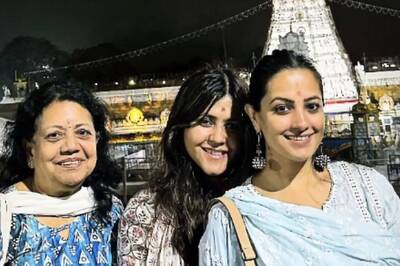 Actress Anita Hassanandani Visits Tirumala Temple With Ekta Kapoor