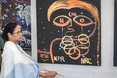 Mamata Banerjee Wields Paintbrush to Protest Against CAA and NRC