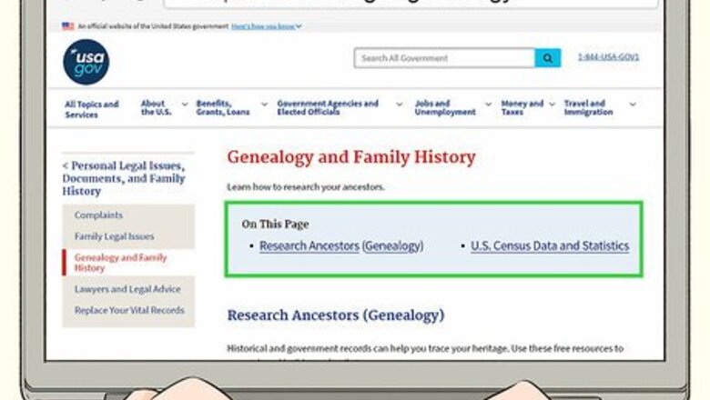 How to Access Government Genealogy Records