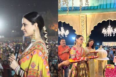 Tejas: Kangana Ranaut Enjoys Garba Night, Meets Fans In Ahmedabad As She Promotes Her Aviation Thriller