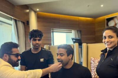 Jr NTR Celebrates Trainer's Birthday With Zucchini Cake And We Are In Awe Of Him