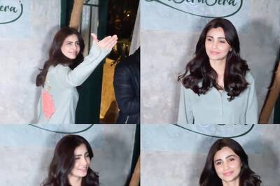 Daisy Shah Blushes, Rushes Inside A Party As Paps Tease Her With Shiv Thakare; WATCH