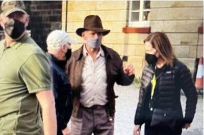 Harrison Ford Slips Into Iconic Indiana Jones Costume For Fifth Chapter