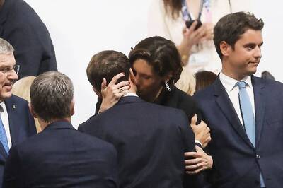 Macron's Photo Sharing Intimate Kiss With His Sports Minister During Olympics Opening Ceremony Causes Social Media Stir
