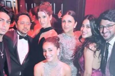 Aryan Khan Poses With Childhood BFFs Ananya Panday, Shanaya Kapoor at Karan Johar's B'day Bash, See Pic