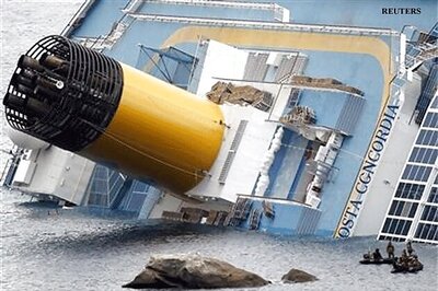 Divers suspend search of capsized Italy liner