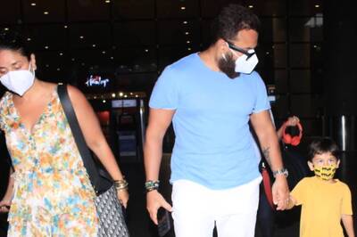 Kareena Kapoor Khan, Saif Ali Khan Return from Vacation with Their Sons Taimur and Jehangir