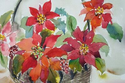 How to Draw and Paint a Poinsettia