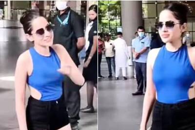 Urfi Javed Snapped Barefoot At The Airport, Netizens Say 'Mannat Maangi Hogi'