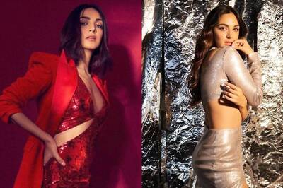 Kiara Advani Flaunts Her Sexy Curves in Red Cut-out Dress at Bhool Bhulaiyaa 2 Trailer Launch; Pics