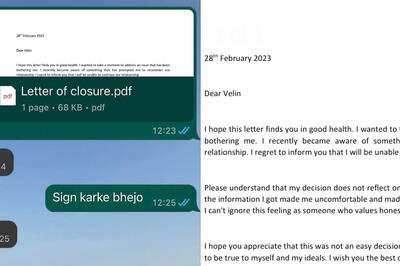 Man Asks Girlfriend to Sign 'Letter of Closure' Before Breakup, Tweet Goes Viral