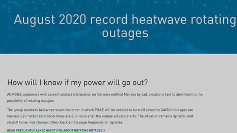 How to Know when Your Power Will Go Out in California Rolling Blackouts