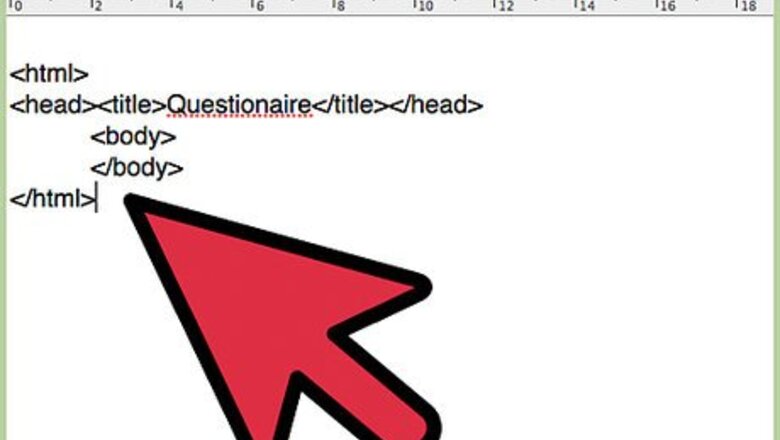 How to Create a Questionnaire in HTML