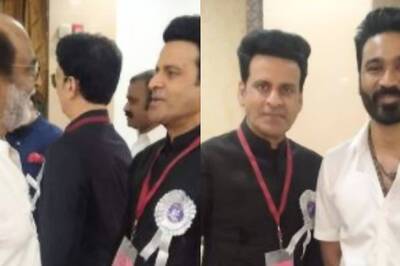 Manoj Bajpayee Shares Pictures with Rajinikanth and Dhanush from 67th National Film Awards