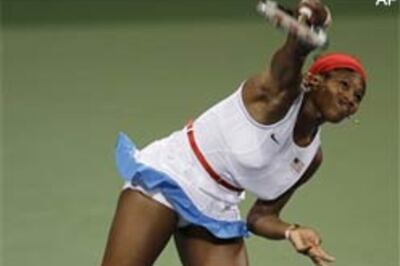 Serena out of singles after loss to Dementieva