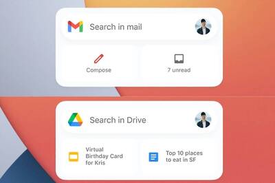 Google Rolls Out Gmail, Fit and Drive App Widgets on Apple iPhone Running iOS 14 and Above