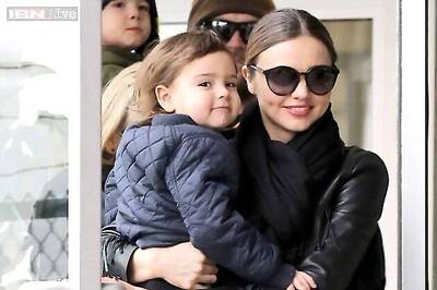 Following mom's footsteps? Miranda Kerr's son makes his modelling debut